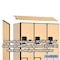 Salsbury Industries 2 Tier 'S' Designer Locker, 54"Wx76"Hx18"D, 6 Door, Maple 18-27368MAP - alternate 3